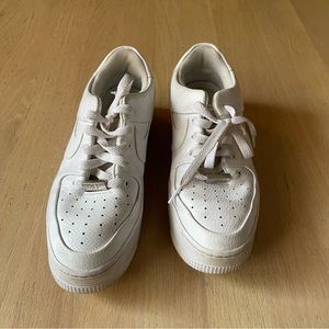 Women’s Nike Air Force 1 platforms, size 8